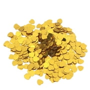 30g Table Confetti Heart Shaped Party Confetti for Birthday Wedding Christmas Decoration (Golden)